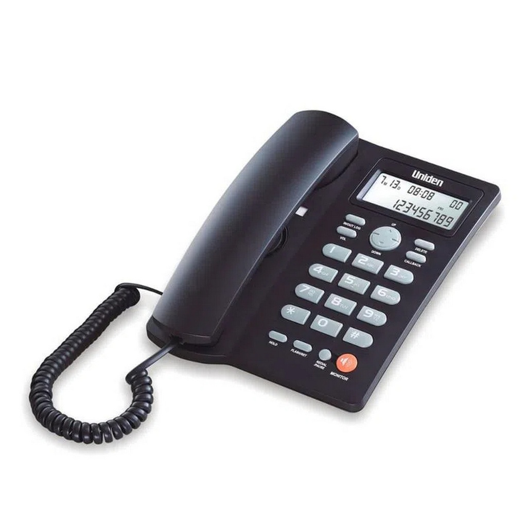TELEFONO ALAMB D/MESA PANT LCD NEGRO - UNIDEN
