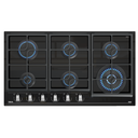 ENCIMERA EMPOTR A/GAS CRISTAL 6Q 90CM NEGRO - TEKA