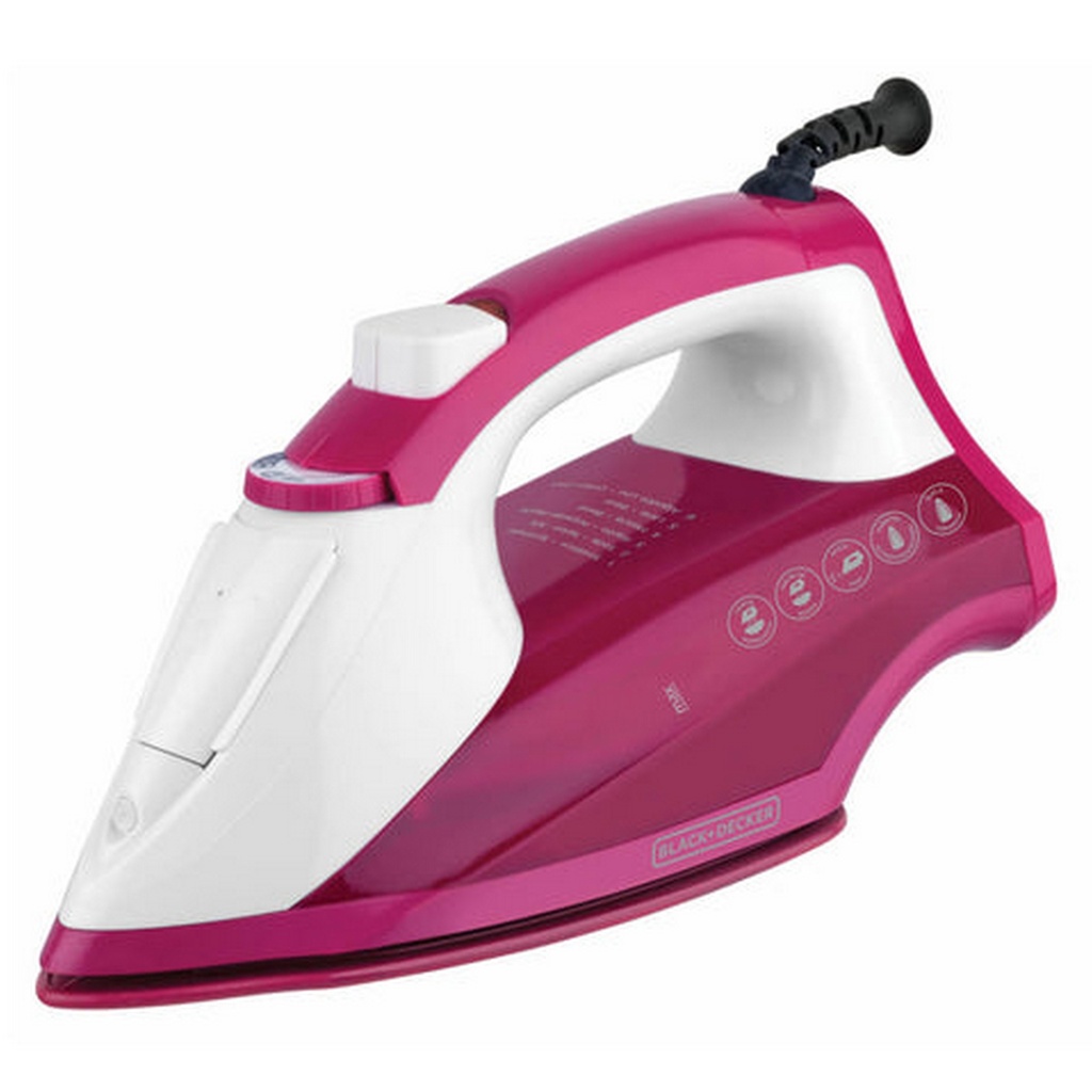 PLANCHA A/VAPOR 1200W ANTIADHERENTE FUCSIA/-BLACK DECKER