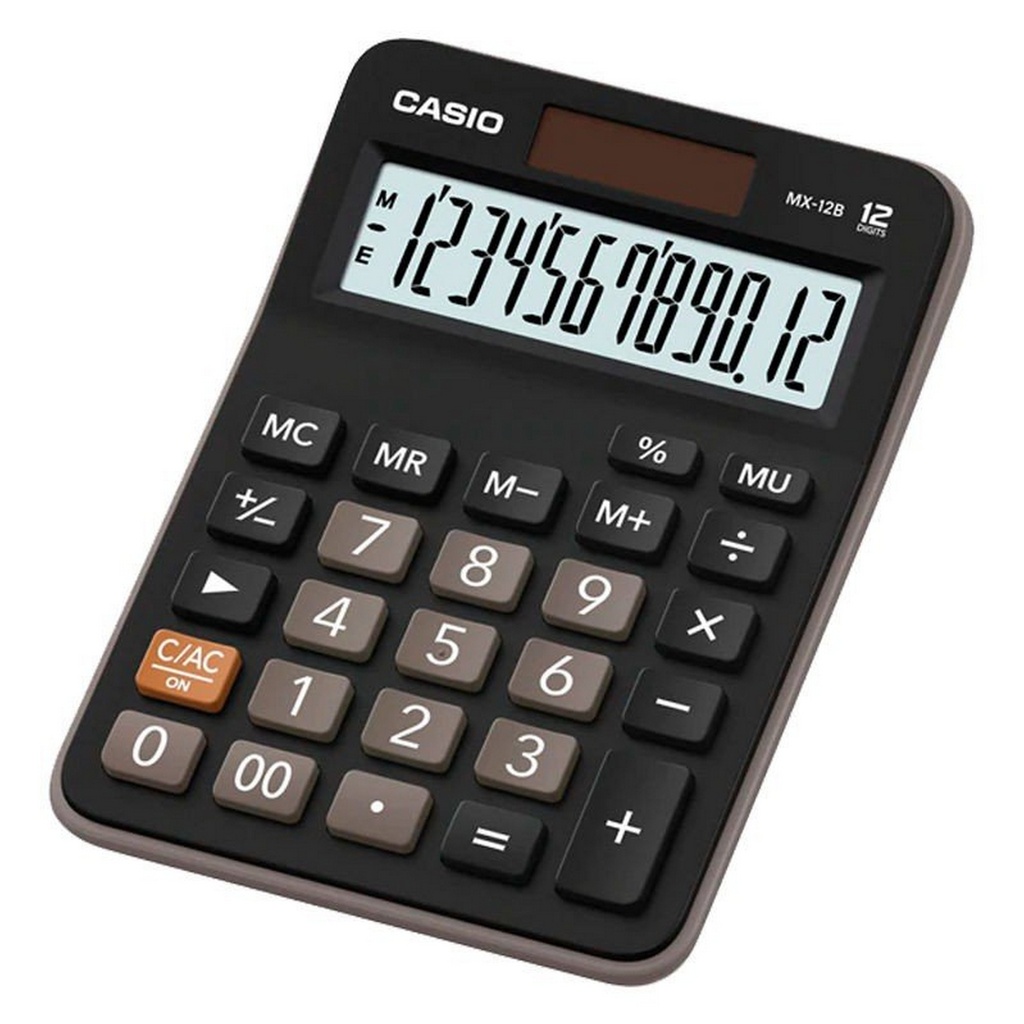 CALCULADORA DE MESA 12 DIGITOS NEGRO/-CASIO MX-12B-BK