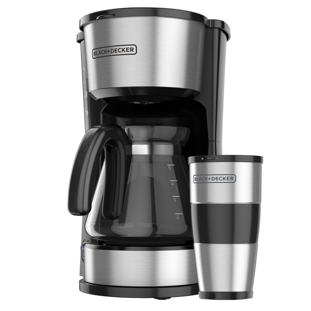 CAFETERA 5 TAZAS 4 EN 1 JARRA VIDRIO NEGRO/-BLACK DECKER CM0755S-MX