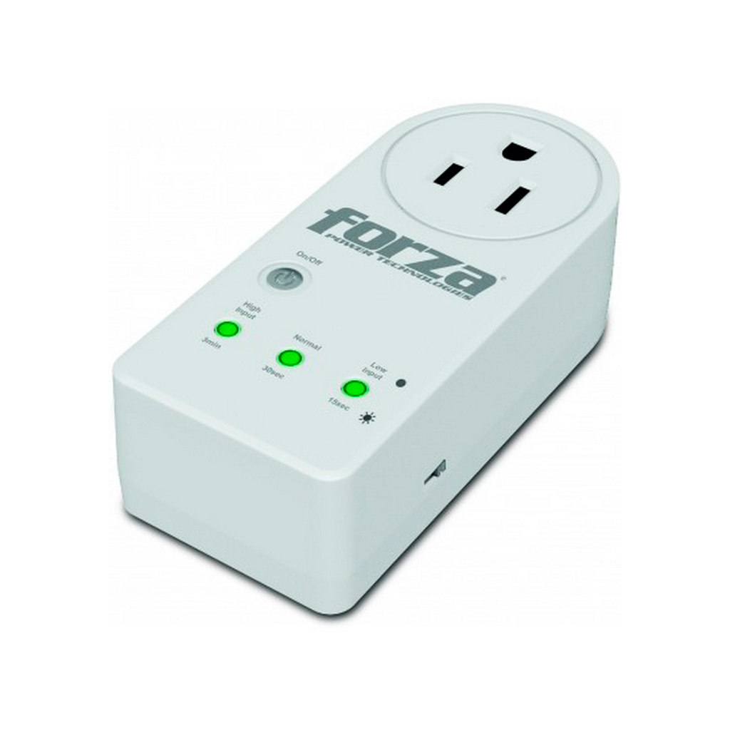 PROTECTOR DE VOLTAJE CAPACIDAD 110/120V BLANCO -FORZA