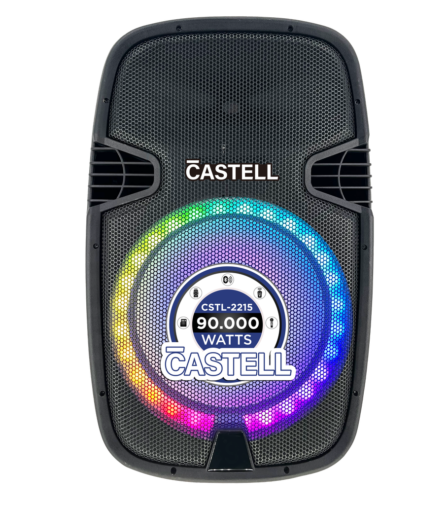 CAJA AMPLIFICADA DE 15"  90.000W PMPO NEGRO/-CASTELL