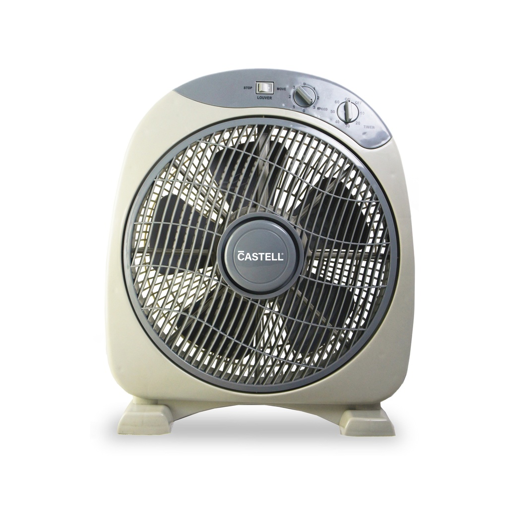 VENTILADOR DE MESA 12" 3VL DE 5 ASPAS DE USO DOMESTICO  BLANCO/GRIS -CASTELL