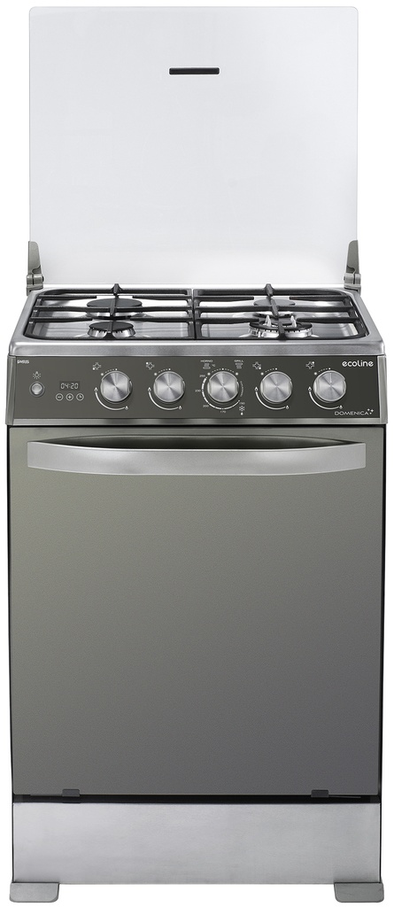 COCINA DOMENICA 24" 4Q HORNO CON GRILL INOX/-ECOLINE