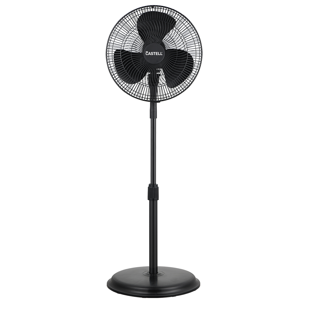 VENTILADOR DE PEDESTAL 16" 32W 3 ASPAS NEGRO/-CASTELL