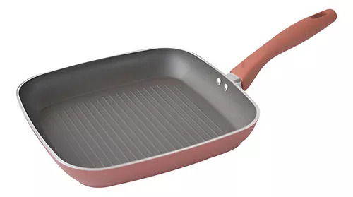 ASADOR CUADRADO COLORS 26CM INDUCCION CAFE-UMCO