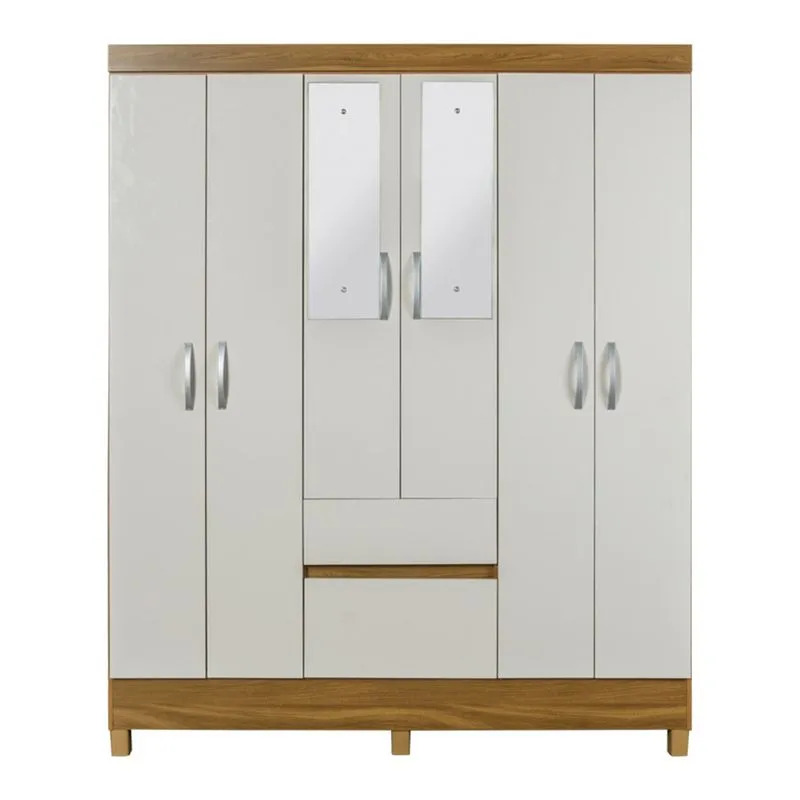 ARMARIO 6P FLASH II C ESPEJO ALMENDRA-EL BOSQUE SA