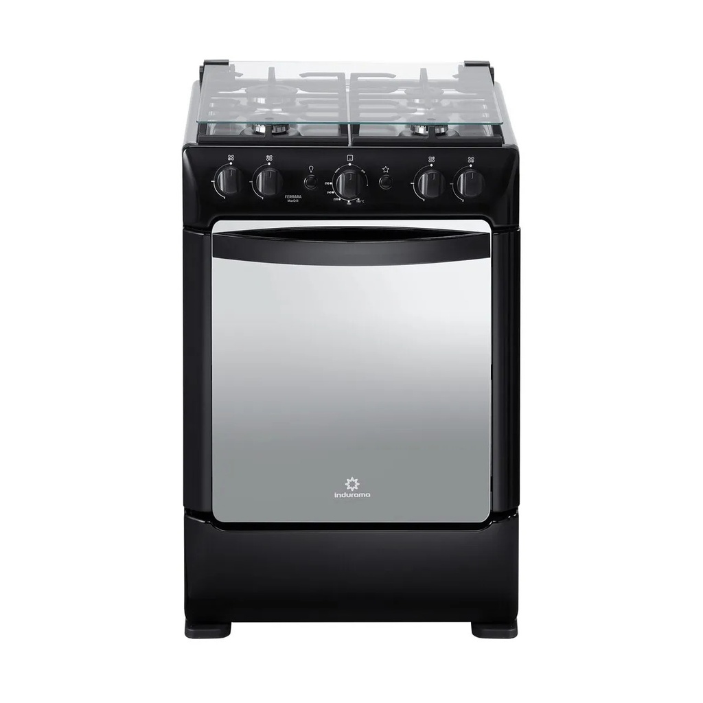 COCINA A GAS SORRENTO MAXGRILL ZAFIRO NEGRO-INDURAMA