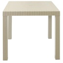 MESA RATAN CUADRADA BEIGE/-PICA