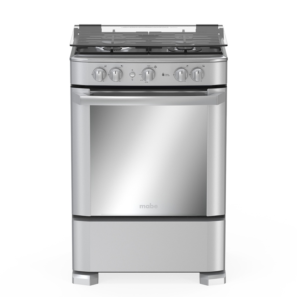 COCINA A GAS 4Q 76CM SILVER-MABE