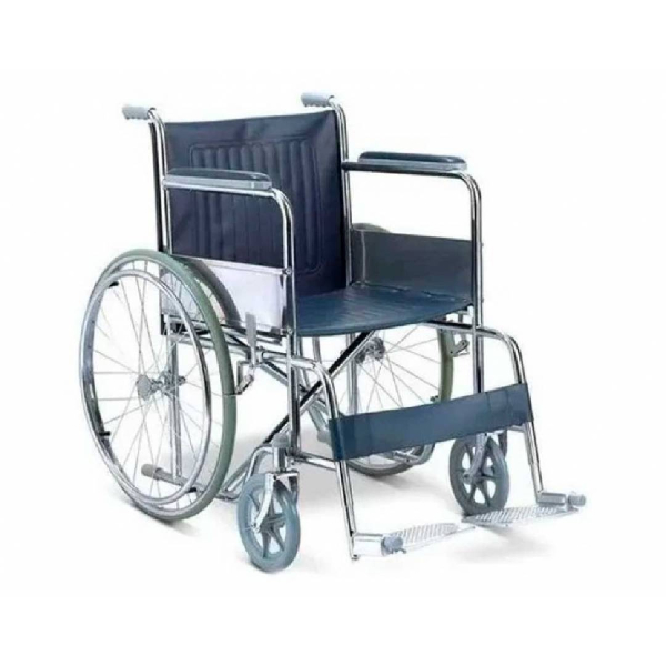 SILLA DE RUEDAS TUBO CROMADO/-MEDICLIFE