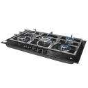 ENCIMERA MUNICH II 5Q VIDRIO TEMPLADO NEGRO BP