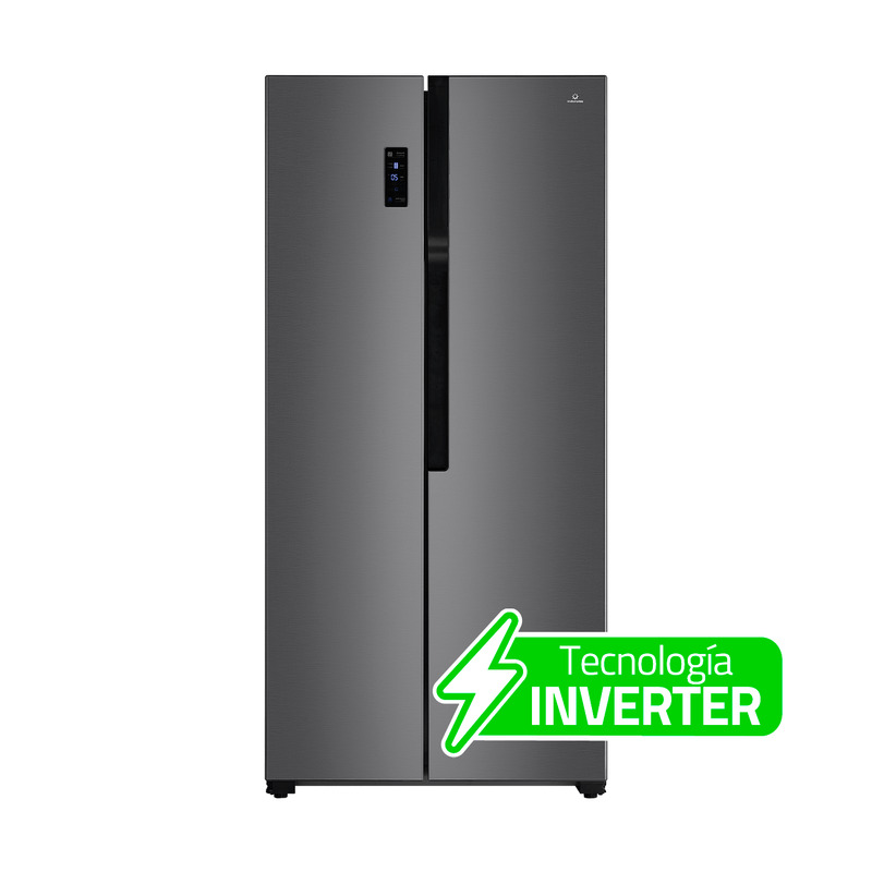 REFRIGERADORA 468 LT SIDE BY SIDE INVERTER ANTIHUELLA AI FRESH SENSE S 61X83.2X177.7CM CROMA/-INDURAMA