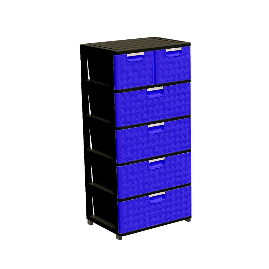 CAJONERA SUPREMA DUO RATAN 5P AZUL