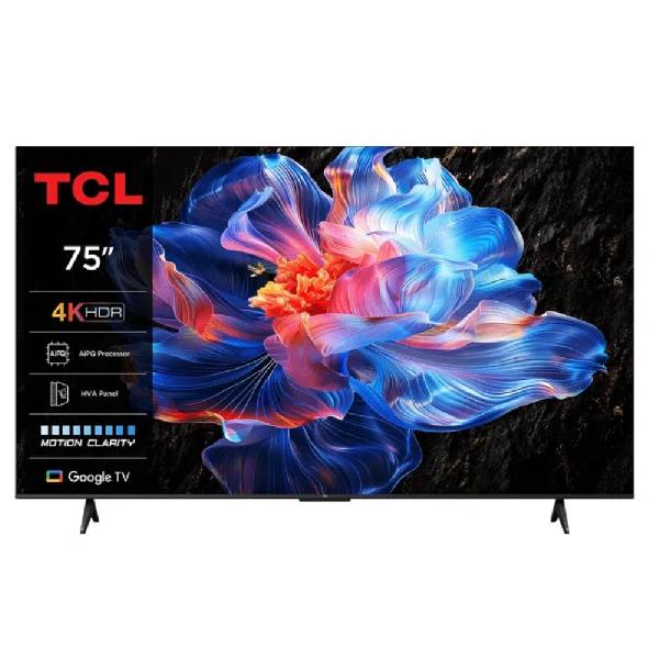 TELEVISOR UHD 4K 75" GOOGLE TV 12.0 HDR10 NEGRO/-TCL
