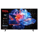 TELEVISOR UHD 4K 75" GOOGLE TV 12.0 HDR10 NEGRO/-TCL