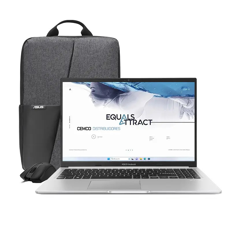 LAPTOP ASUS VIVOBOOK 15 16GB RAM AMD RYZEN 7 512GB SSD 15.6" MOCH+MAUSE GRIS/-ASUS