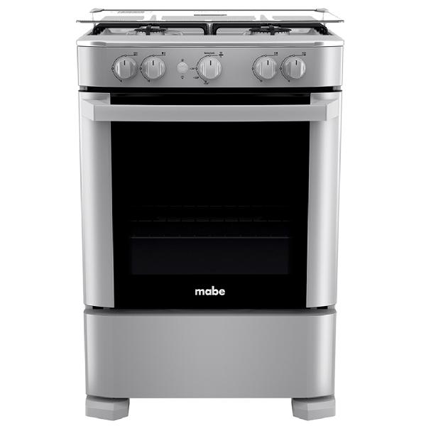 COCINA A GAS 4Q DE 60CM 79.2LT ENCENDIDO ELECTRICO INOX/SILVER -MABE