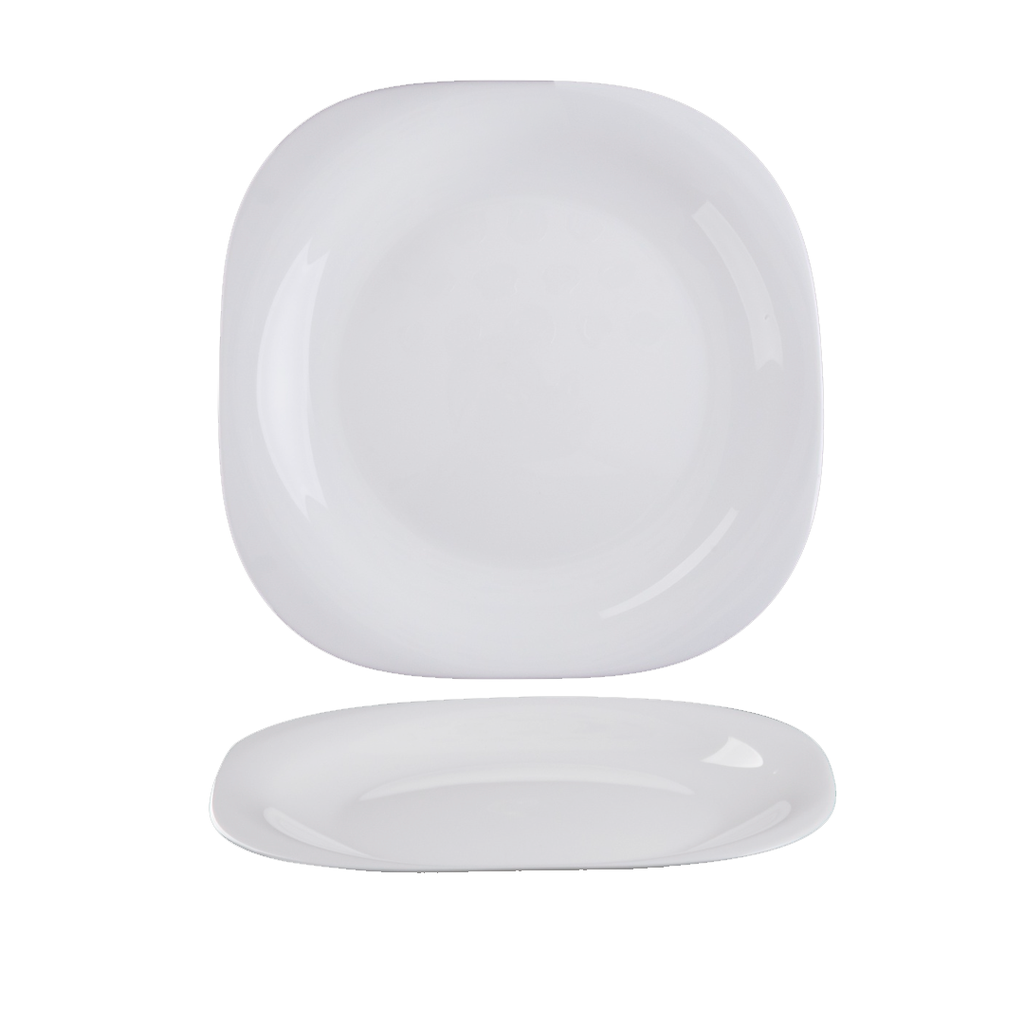 PLATO TENDIDO SEMICUADRADO 11.5" BLANCO/-CASTELL