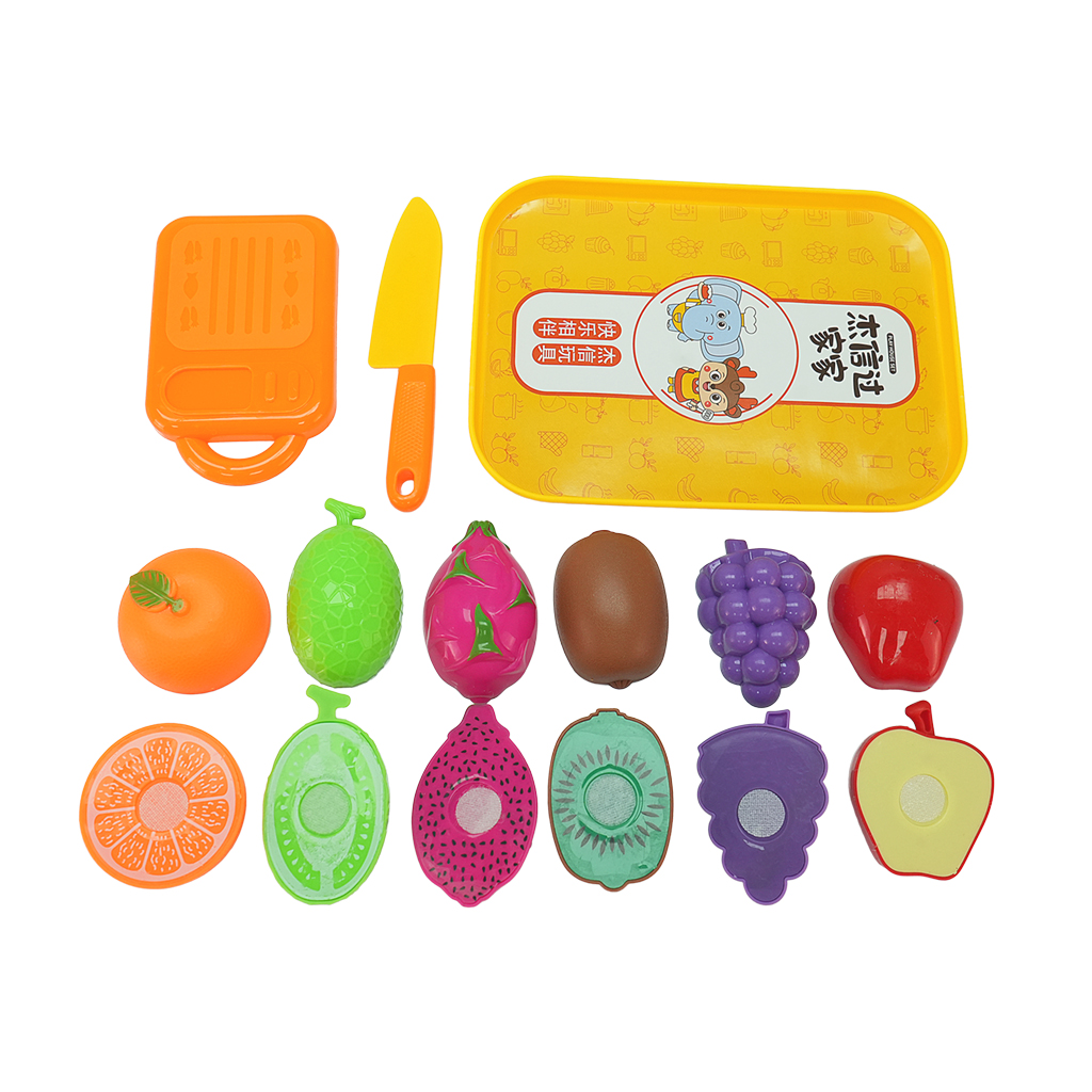 JUGUETE PLATO PEQUEÑO DE FRUTA AMARILLO