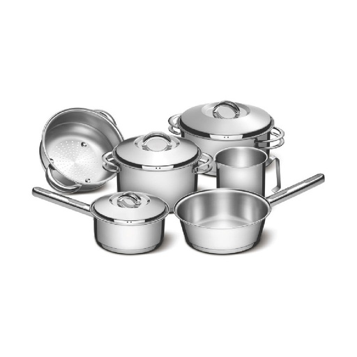 [65510/200] JUEGO DE OLLAS TRAMONTINA HARMONIA 9 PIEZAS SOLAR