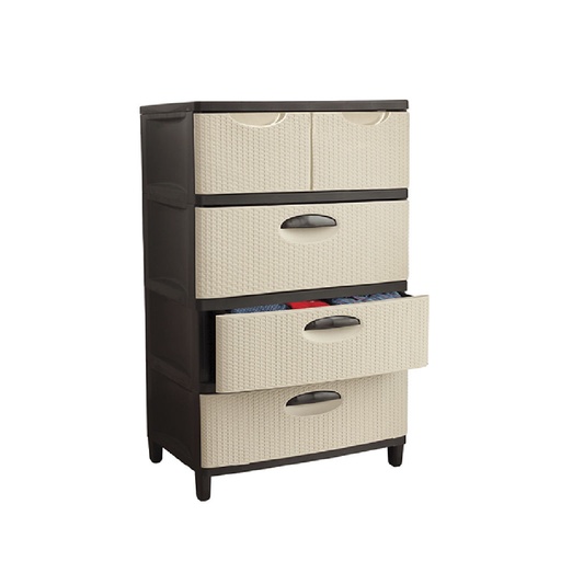 [CAJONERA SUPER NOVA 4P DUO BEIGE] CAJONERA BEIGE SUPER NOVA 4 PISOS DUO PICA