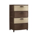 CAJONERA SUPER MADEIRA 4 PISOS BEIGE PICA