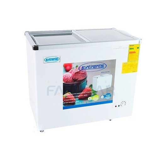 [SD-210Q T V] CONGELADOR 210 LT CONTINENTAL CON TAPA DE VIDIRO