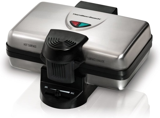 [26009G] TOSTADOR ANTIADHERENTE 2PLG 110V INOX/NEGRO - HAMILTON BEACH