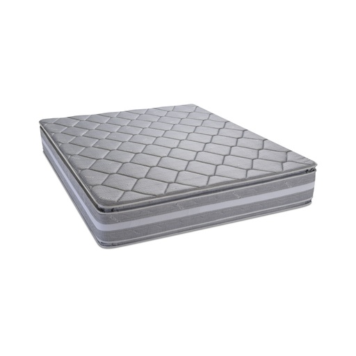 [CONT PT GR AC 200] COLCHÓN CONTINENTAL PILLOW TOP 3PLZ  GRIS - CHAIDE Y CHAIDE