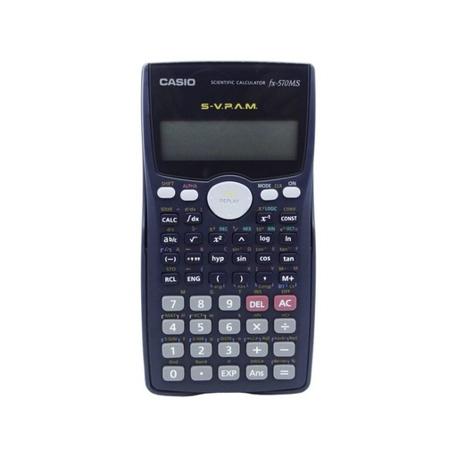 [FX-570MS] CALCULADORA PANT S-VPAM 401 FUNCIONES NEGRO - CASIO