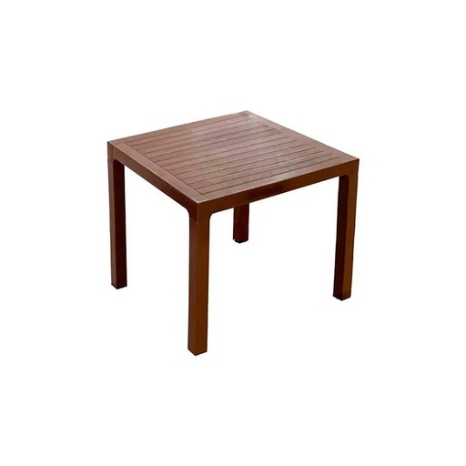 [MESA MADEIRA CUADRADA CAFE MAD] MESA PLASTICA CUADRADO CAFE/MADEIRA - PICA