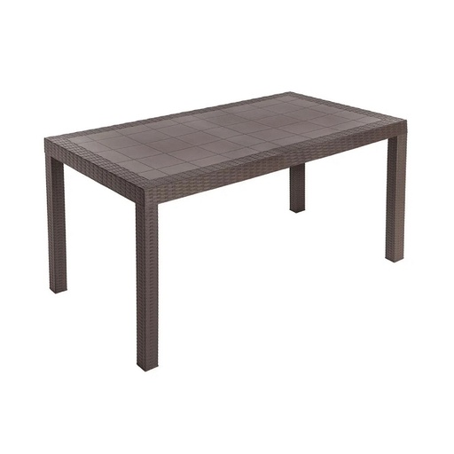 [MESA RATAN RECT CAFE] MESA PLASTICA RATAN RECTANGULAR CAFE - PICA