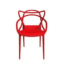 SILLA ART SIDNEY CON BRAZOS ROJO/-PICA