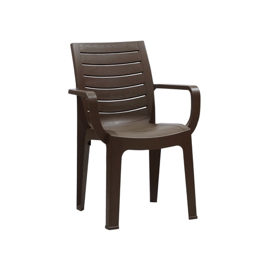 [SILLA MADEIRA CORSA C/B CAFE] SILLA PLÁSTICA MADEIRA CORSA C/B CAFE - PICA