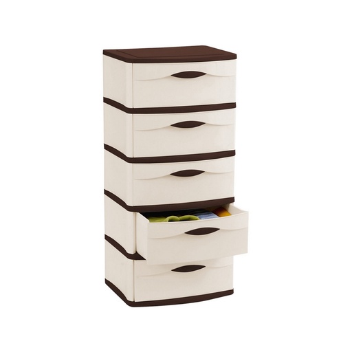 [CAJONERA SPACIUM 5P CAFE] CAJONERA PLASTICA SPACIUM 5PSO CAFE - PICA