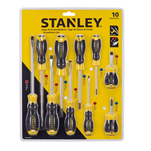 [STMT66676-840] HERRAMIENTA DESTORNILLADOR JGO 10PZ - STANLEY