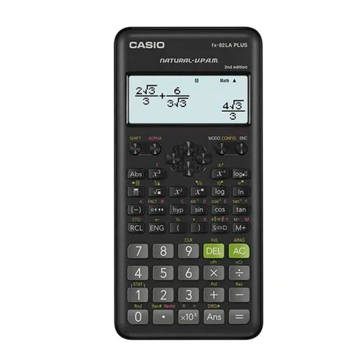 [FX-82LAPLUS2-BK] CALCULADORA PANT VPAM 252 FUNCIONES NEGRO - CASIO