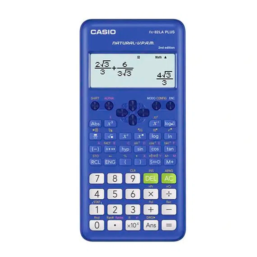 [FX-82LAPLUS2-BU] CALCULADORA PANT VPAM 252 FUNCIONES AZUL - CASIO