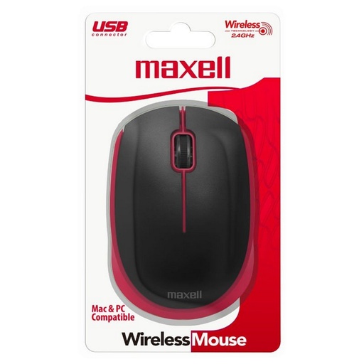 [MOWL-100 ROJO] MOUSE INALAM SENSOR OPTICO ROJO - MAXELL