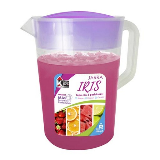 [JARRA IRIS 4 LTS VIOLETA] JARRA PLÁSTICA  IRIS CON TAPA 4LT VIOLETA - PICA