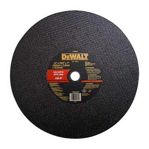 [DW44640] DISCO DE CORTE METAL 14"X3/32" -DEWALT