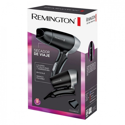 [D2400] SECADORA DE CABELLO 1200W  2 VEL PARA VIAJE -REMINGTON