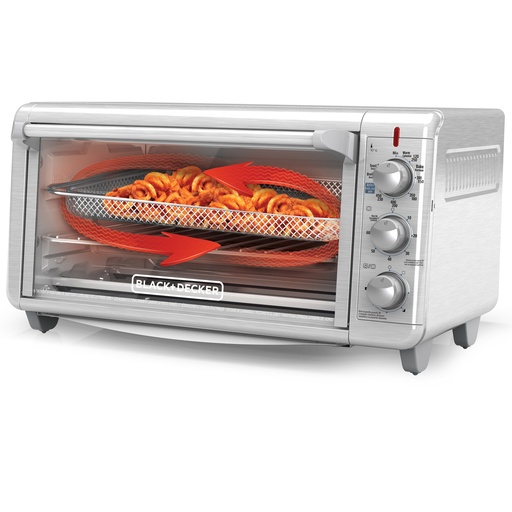 [TO3265XSS-LA] HORNO CON TEGNOLOGIA AIR FREIR 1500W 5 FUNCIONES -BLACK DECKER