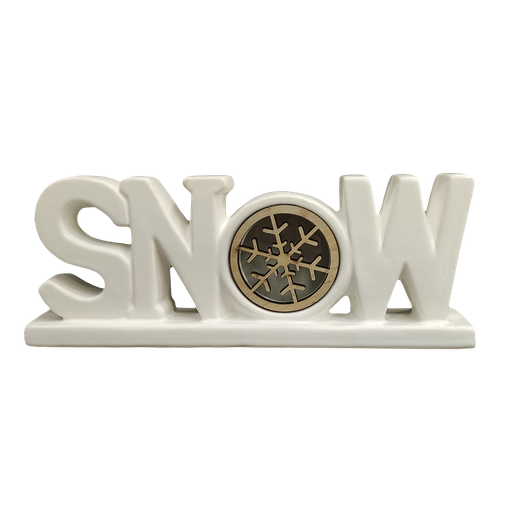 [DLH21Q535B] ADORNO DE NIEVE NAVIDEÑO CON LUZ -ALESSA