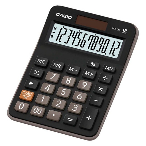 [MX-12B-BK] CALCULADORA DE MESA 12 DIGITOS NEGRO/-CASIO MX-12B-BK