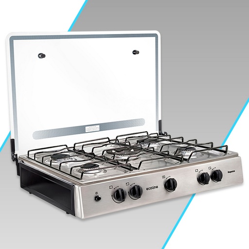 [RAGAZZA INOX PLUS 5Q] COCINETA A/GAS RAGAZZA II 5Q C/T TRIPLEFUEGO NEGRO/-ECOLINE RAGAZZA INOX PLUS 5Q