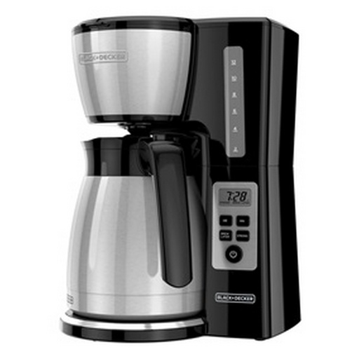 [CM2046S-LA] CAFETERA DE 12 TAZAS JARRA TÉRMICA 750WATTS INOX/NEGRO -BLACK DECKER