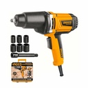 LLAVE DE IMPACTO 1050W 1/2 PLG JGO DE DADOS AMARILLO/NEGRO -INGCO - UIW10508